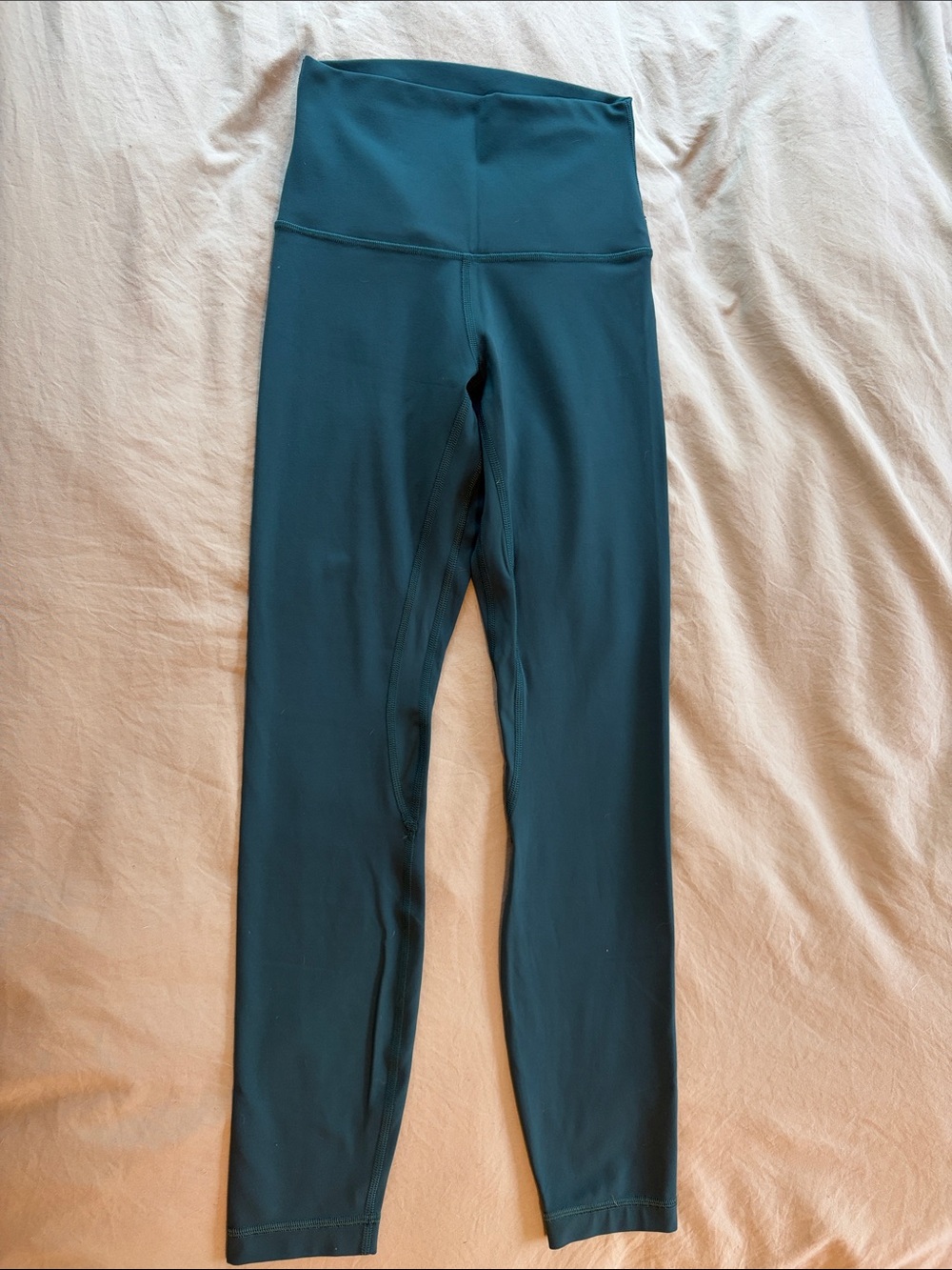 High-Waist Lululemon Leggings in Teal